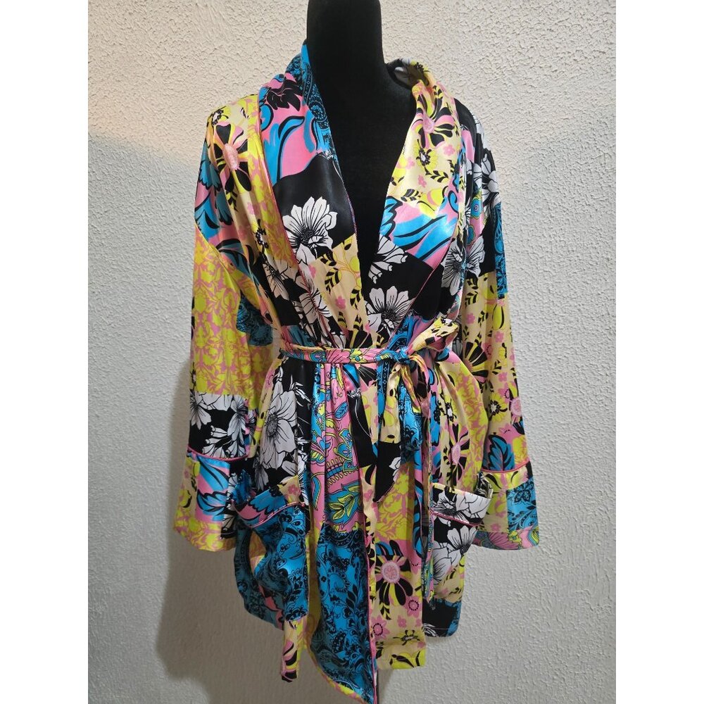 Cocomo Woman Floral Robe 1X With Belt‎ cottagecore